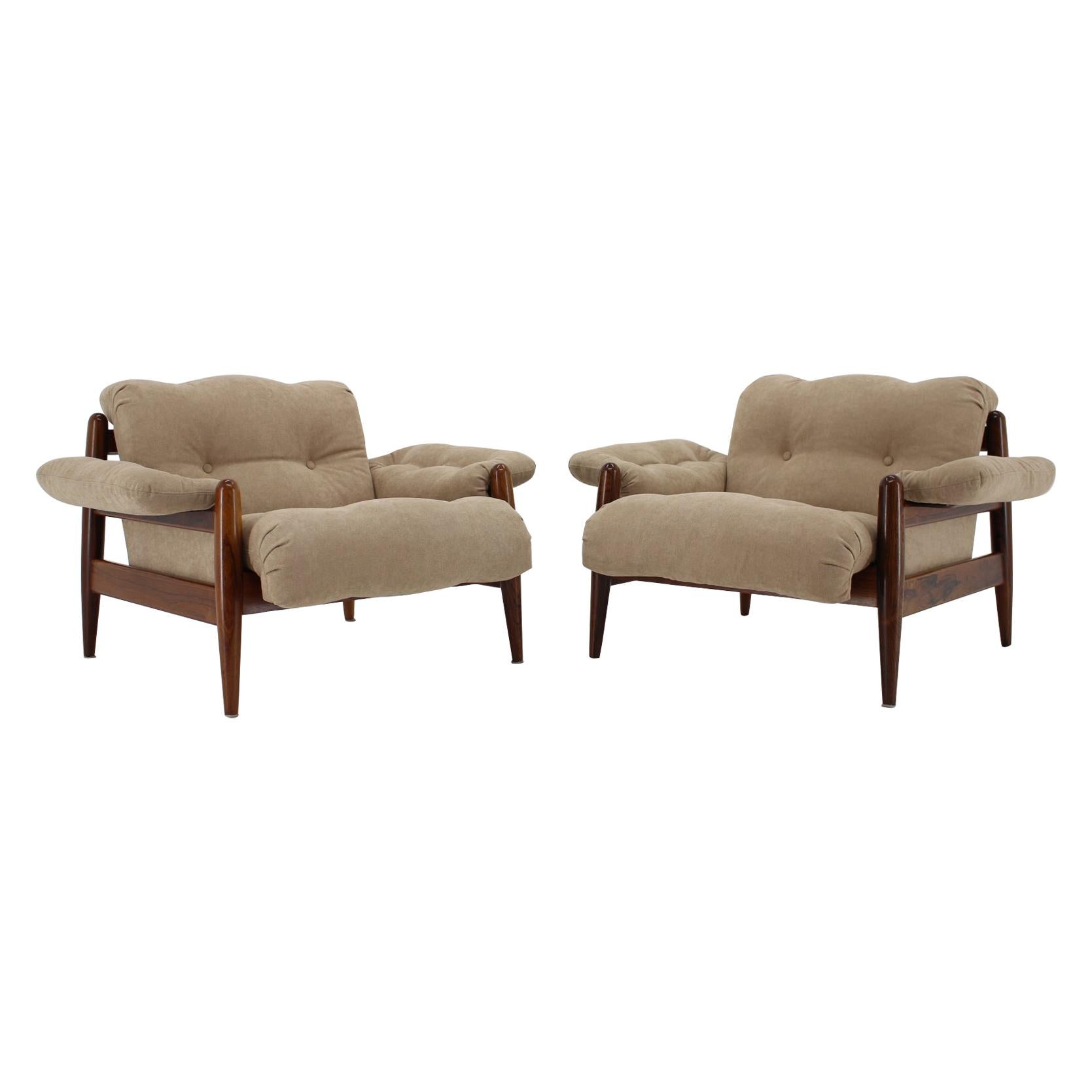 1960s Palisander Lounge Chairs, Set of 2