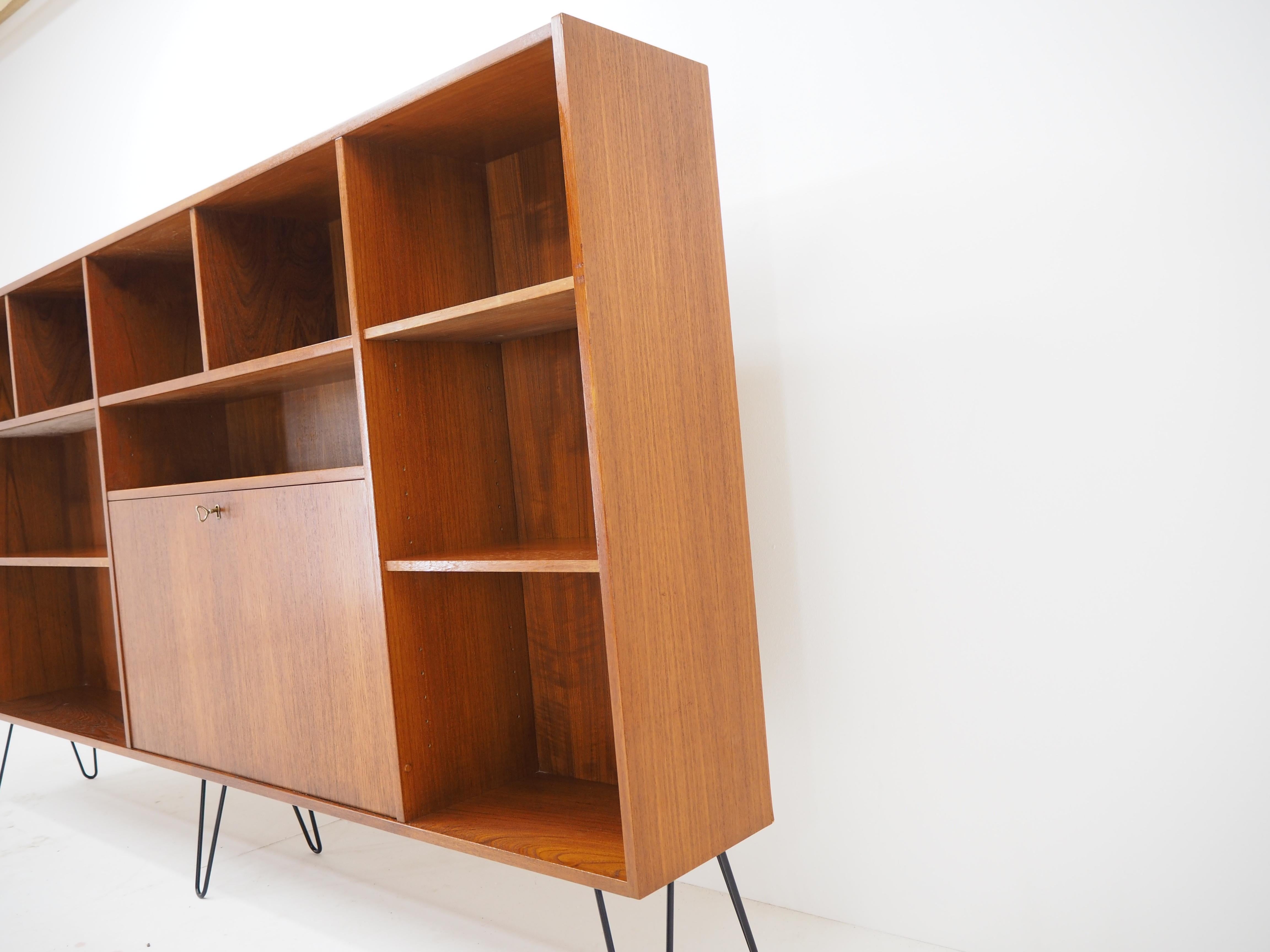 Mid-Century Modern 1960s Palisander Upcycled Bookcase Cabinet, Denmark