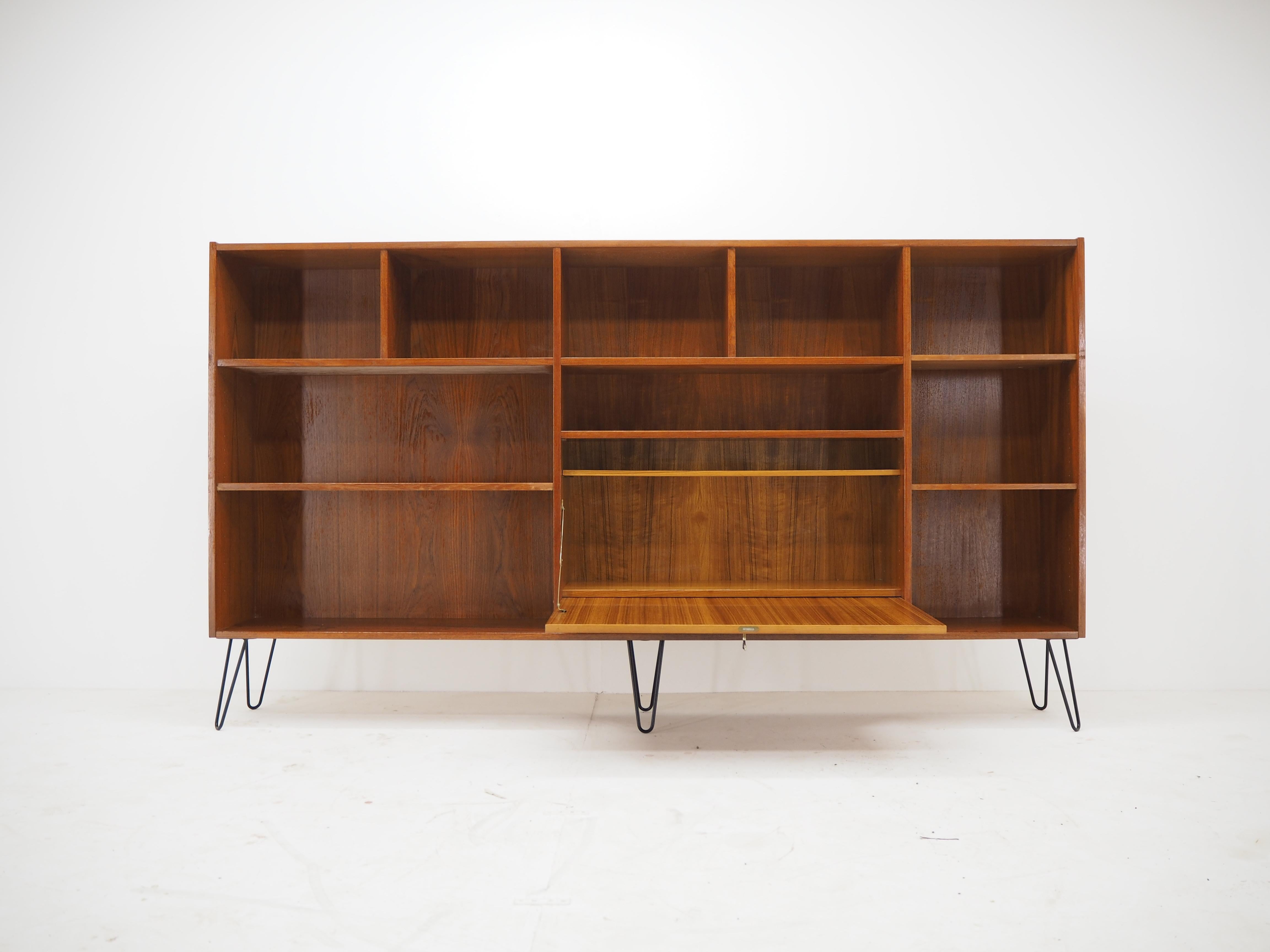 Mid-20th Century 1960s Palisander Upcycled Bookcase Cabinet, Denmark