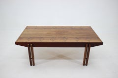 1960s Palisander Wood and Tile Coffee Table, Denmark