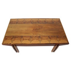 1960s Palisander Wood and Tile Coffee Table, Denmark