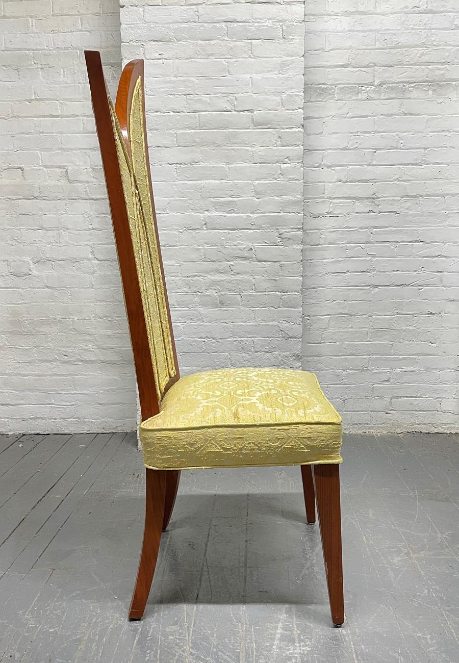 Mid-Century Modern 1960s Palm Form Dining Chairs Set of 6 For Sale