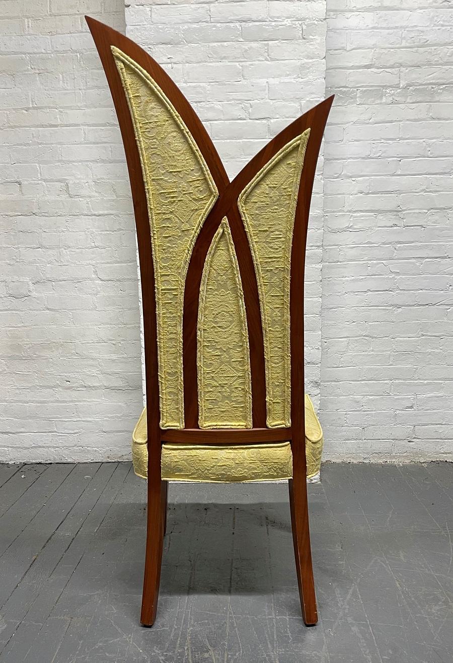 1960s Palm Form Dining Chairs Set of 6 In Good Condition For Sale In New York, NY