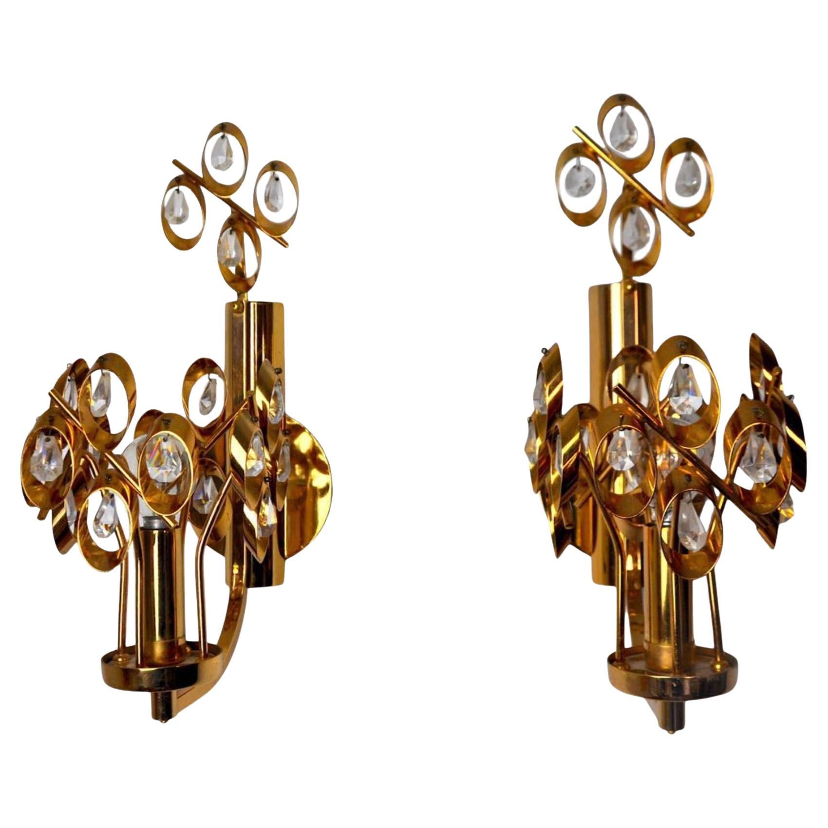 Lámparas de pared Palwa de Ernest Palme, España, años 60, set de 2