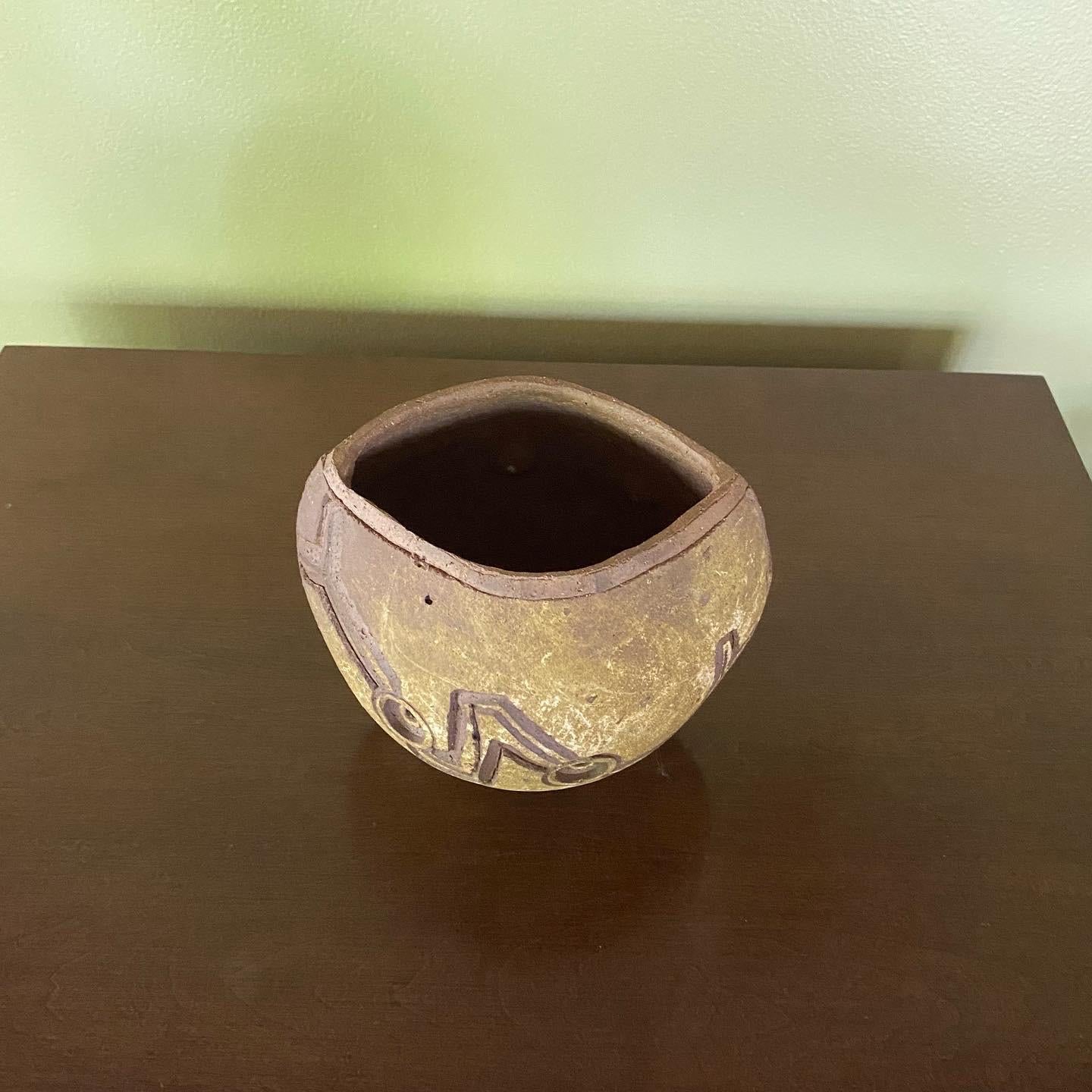American 1960’s Paolo Soleri Signed Studio Made Arcosanti Ceramic Pottery Vase