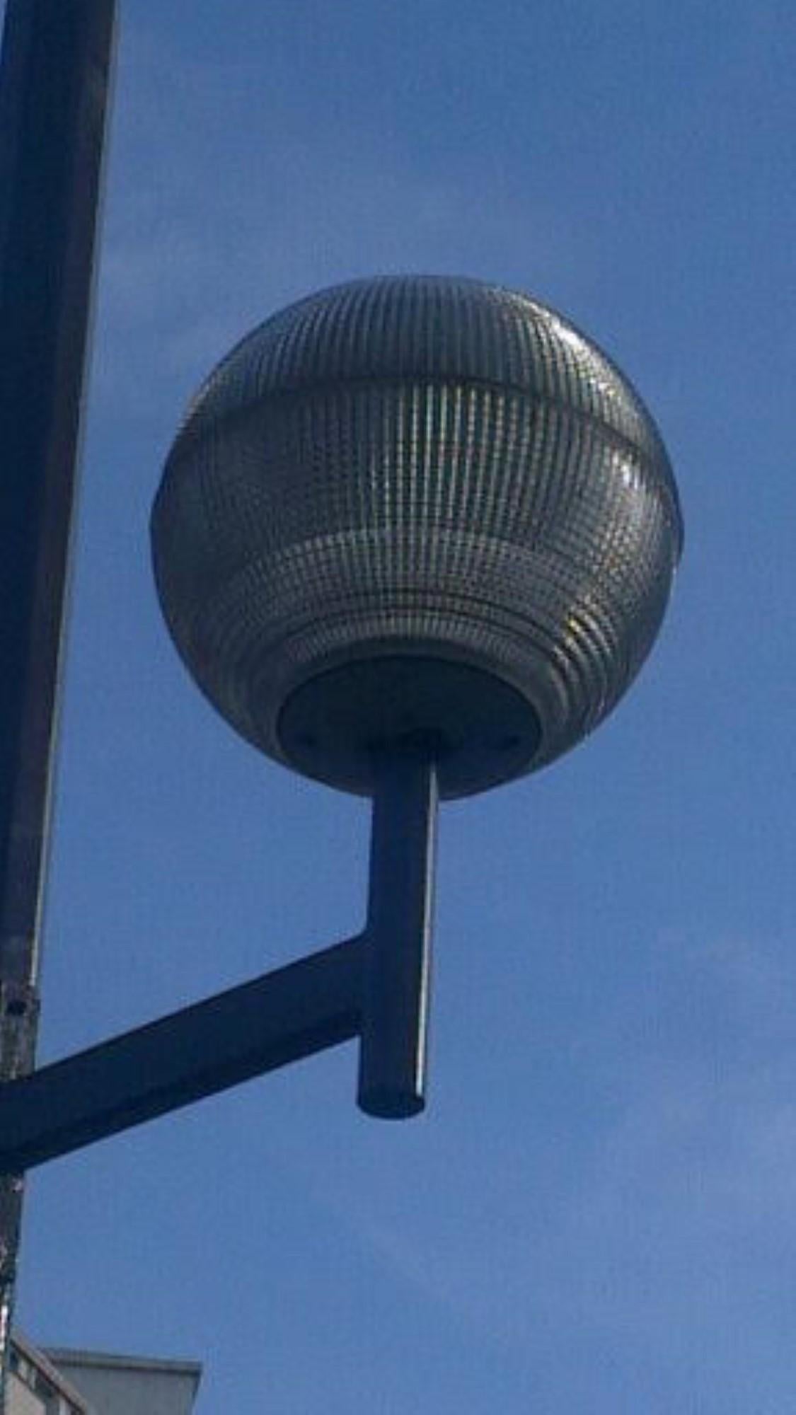 1960s Paris Holophane Globe Street Pendant Light Qty Available For Sale 9