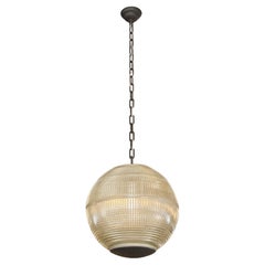 1960s Paris Holophane Globe Street Pendant Light Qty Available