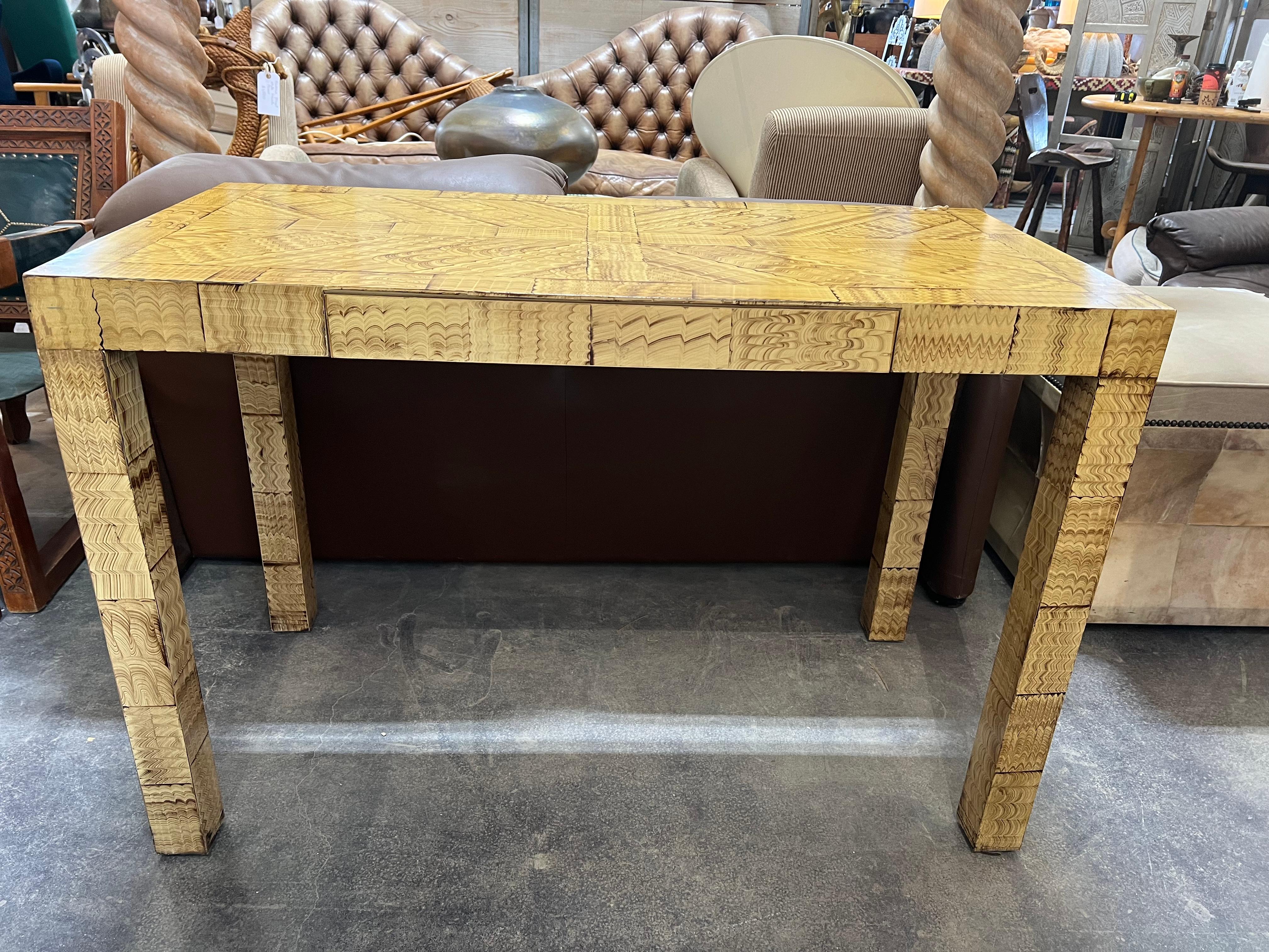 1960’s Parsons hand painted desk by Henredon. 