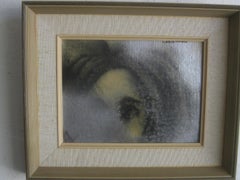 1960s Pascal "Pablo" Cucaro Mixed-Media Pop Art Abstract Painting Listed Artist