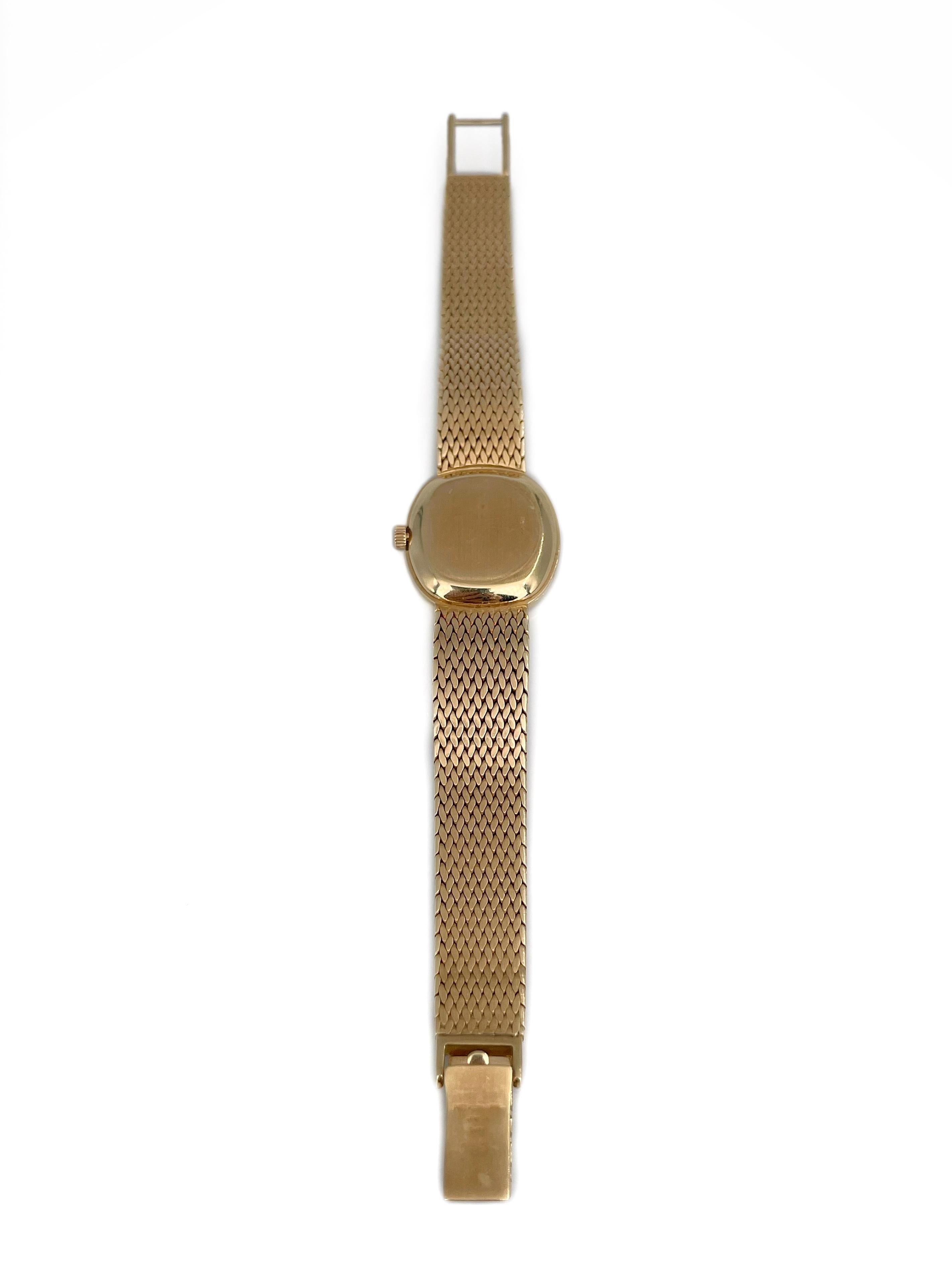 Women's 1960s Patek Philippe 18 Karat Yellow Gold Model 4461/1 Small Wrist Watch