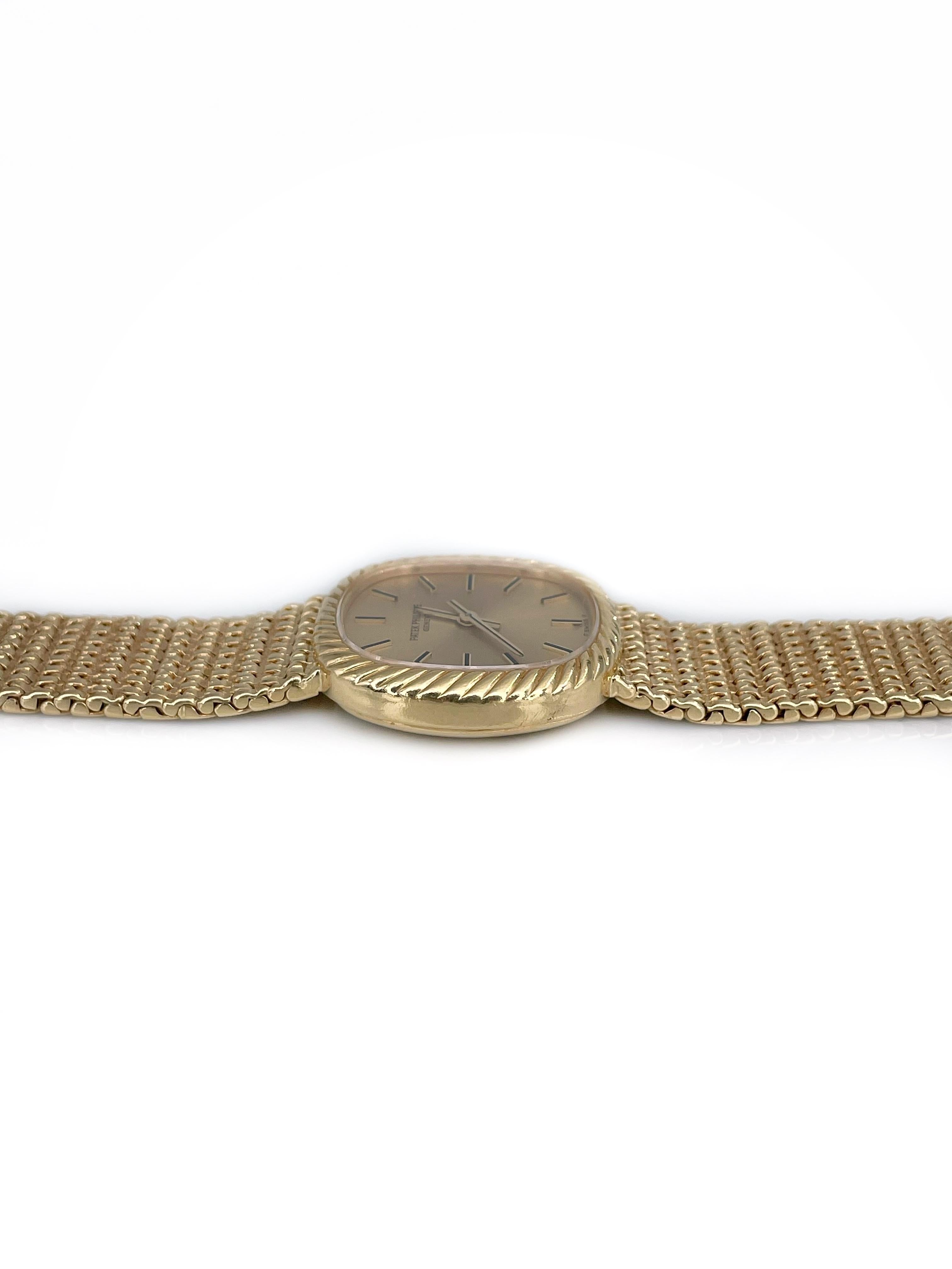 1960s Patek Philippe 18 Karat Yellow Gold Model 4461/1 Small Wrist Watch 1