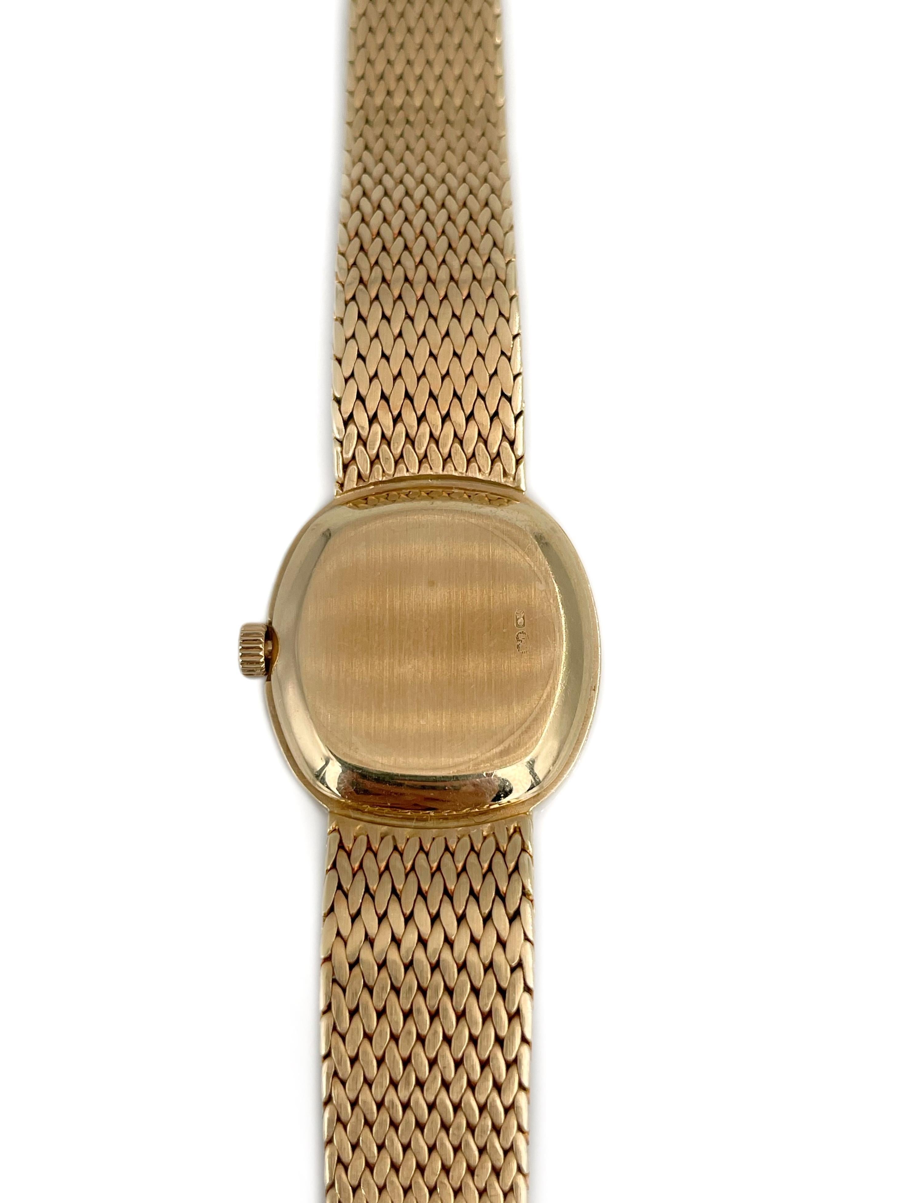 1960s Patek Philippe 18 Karat Yellow Gold Model 4461/1 Small Wrist Watch 3
