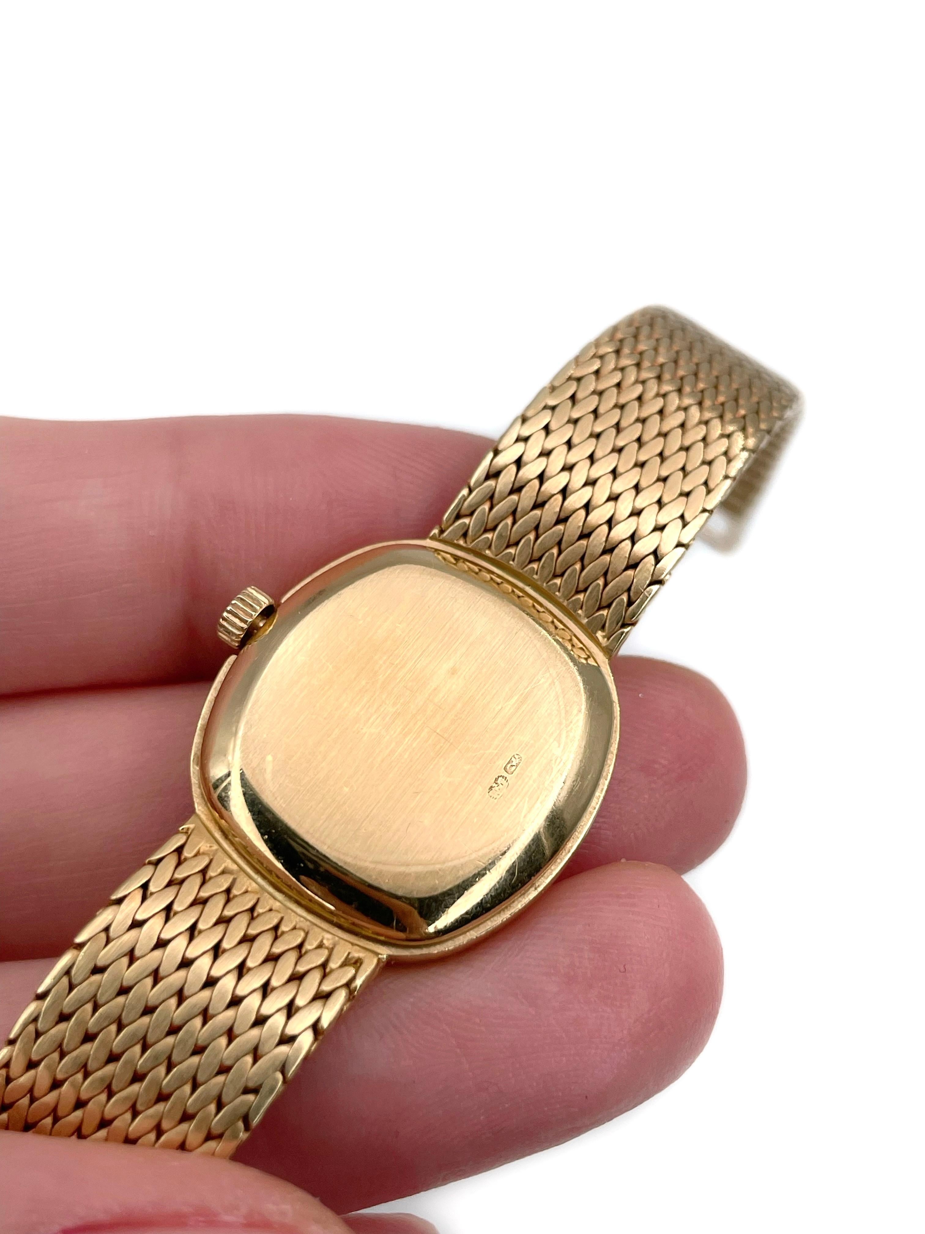 1960s Patek Philippe 18 Karat Yellow Gold Model 4461/1 Small Wrist Watch 4