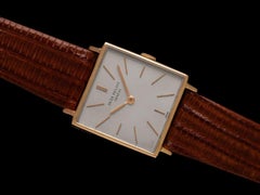 1960's Patek Philippe Vintage Mens Handwound Gondolo Square Dress Watch