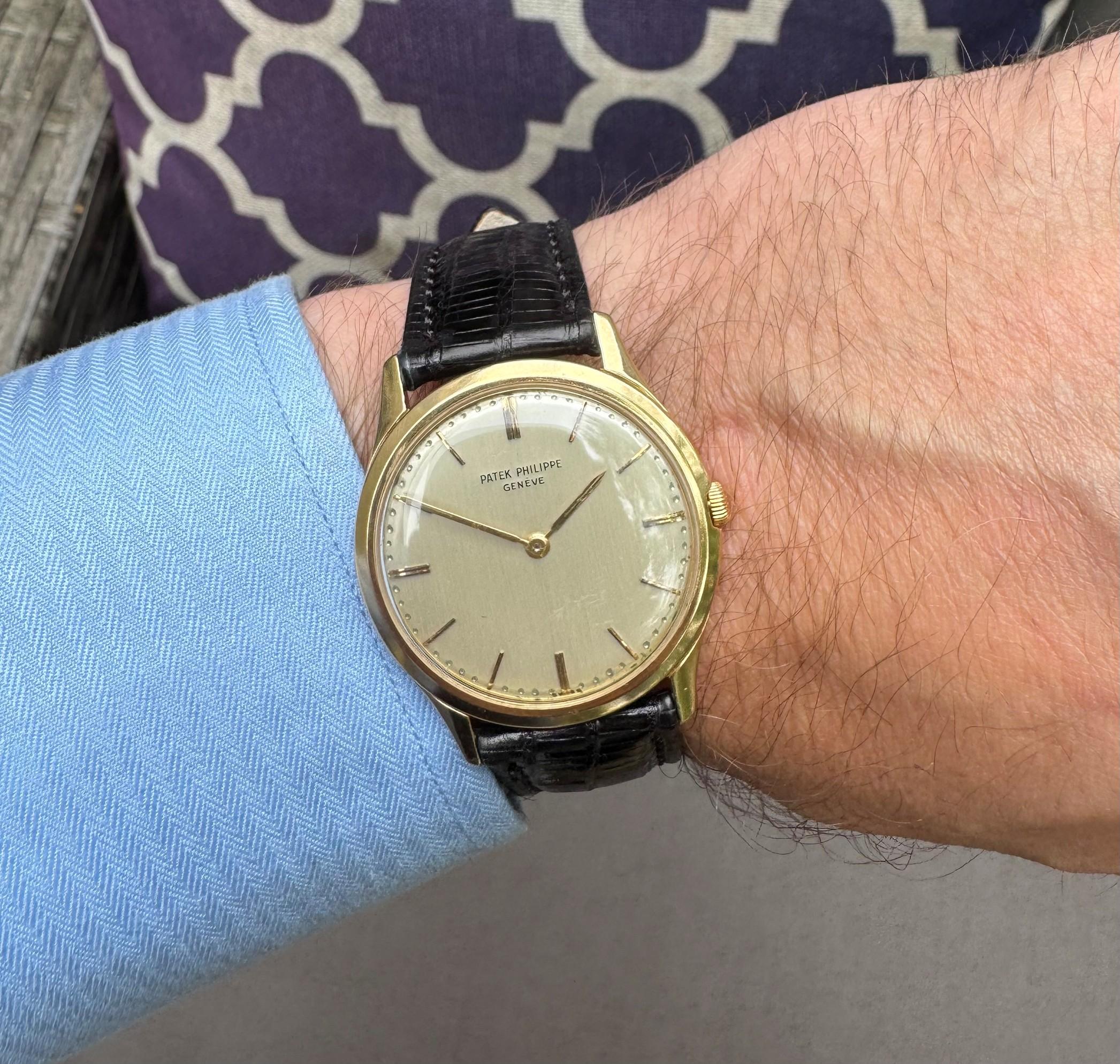 1960's Patek Philippe Vintage Mens Handwound Ref. 2588 Dress Watch - 18K Gold 8