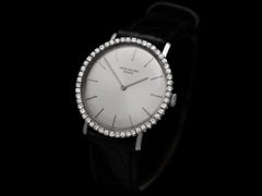 1960's Patek Philippe Vintage Mens Handwound Ref. 3468 Dress Watch - White Gold