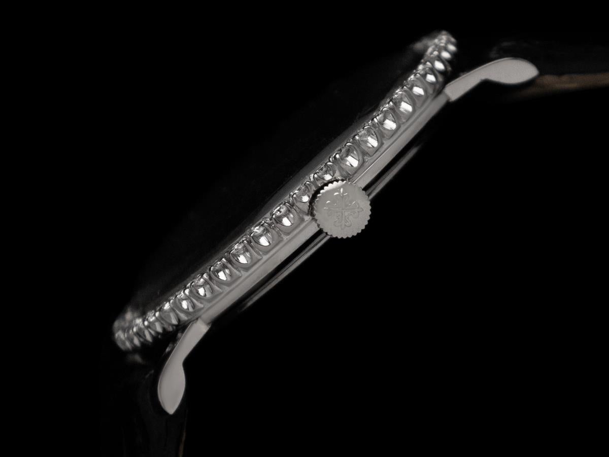 Men's 1960's Patek Philippe Vintage Mens Handwound Ref. 3468 Dress Watch - White Gold