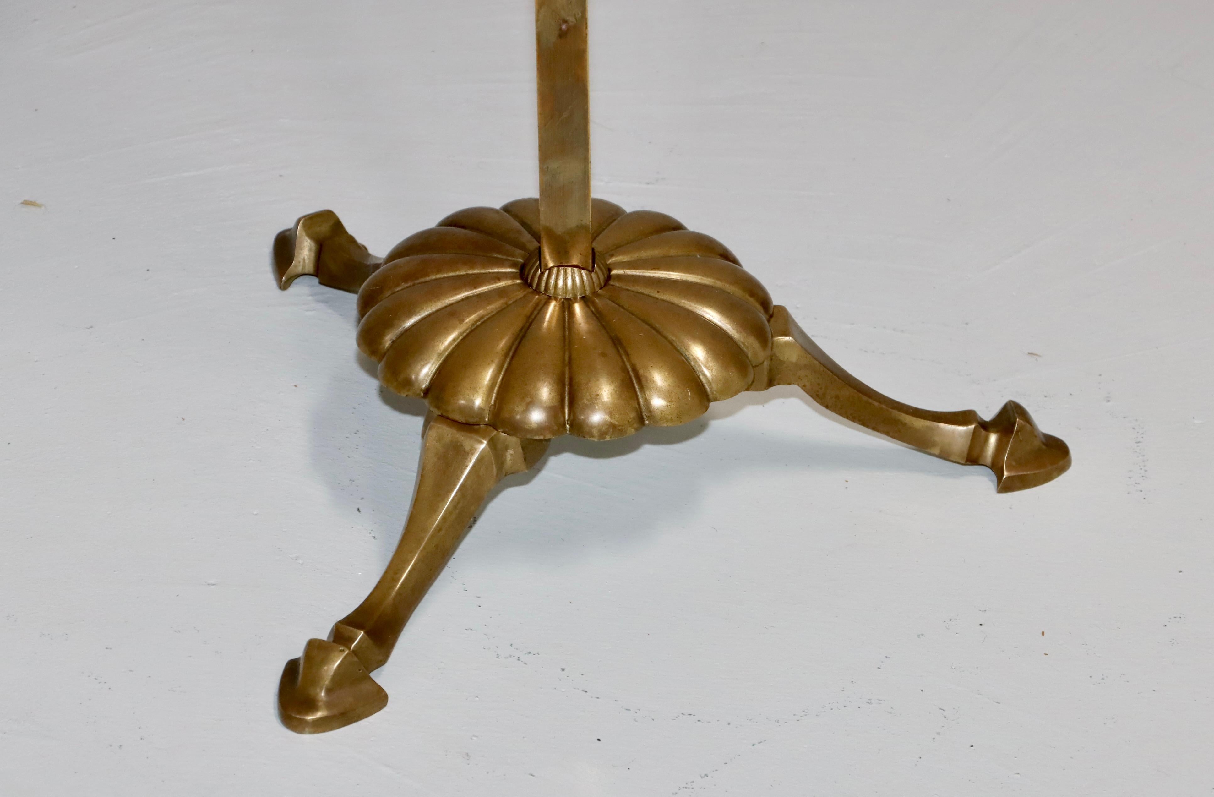1960's Patinated Brass Valet Stand For Sale 2