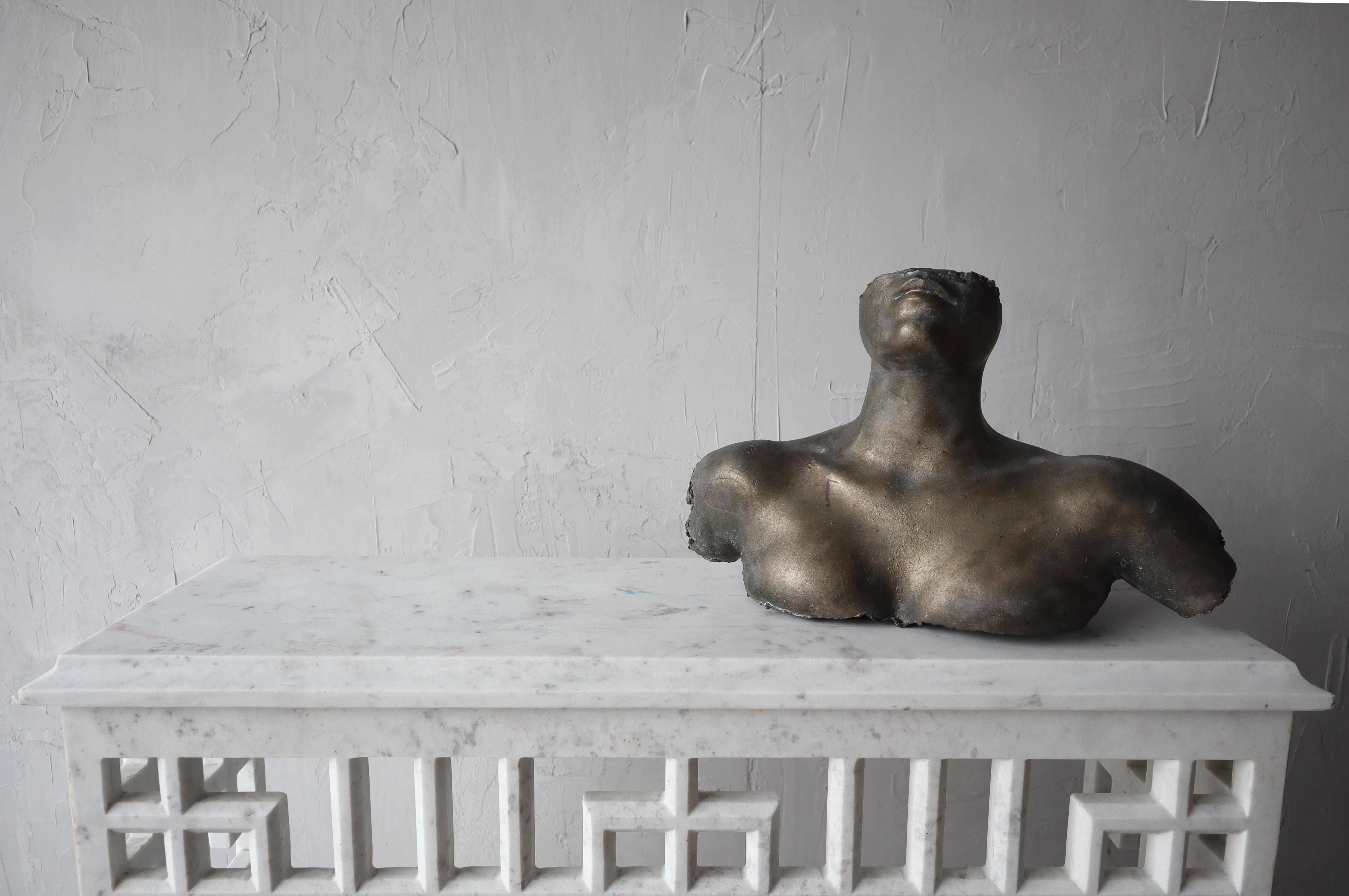 Escultura de busto femenino desnudo de bronce patinado de los años 60 en Bueno estado para la venta en Las Vegas, NV