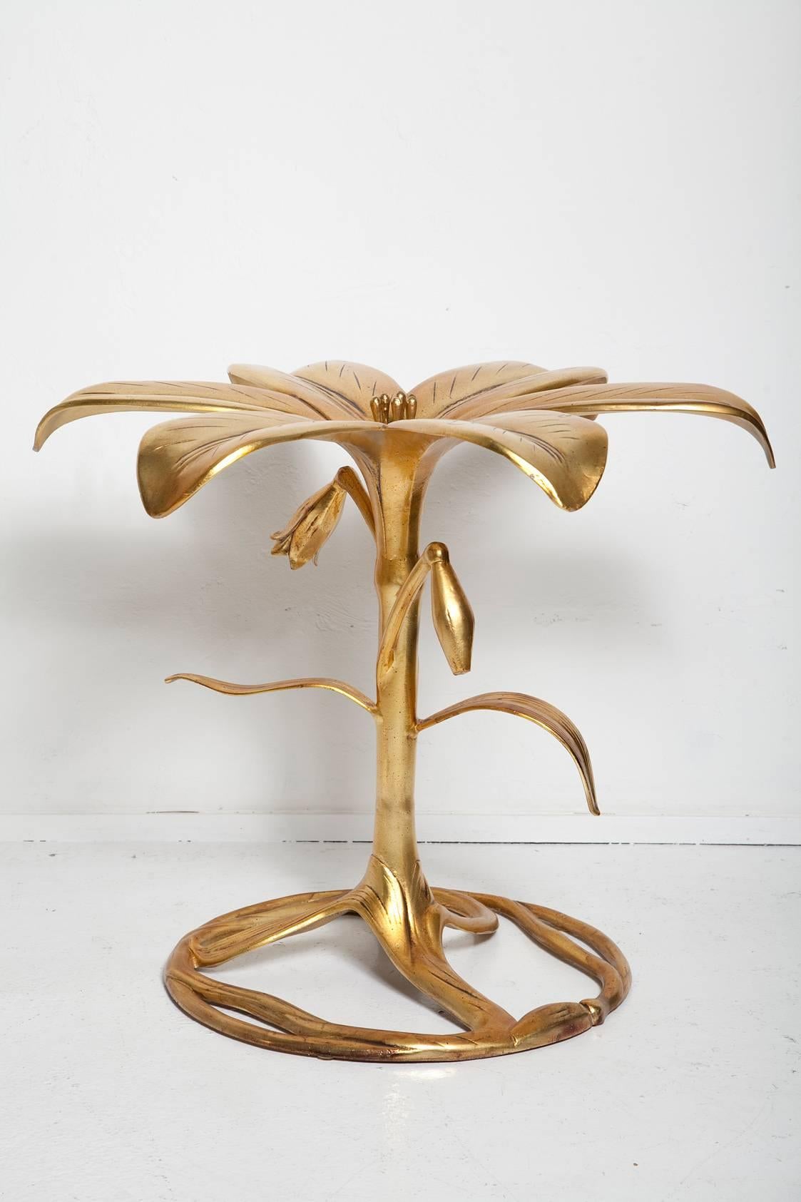 Organic Modern 1960s Patinated Gold Arthur Court Cast Aluminium 