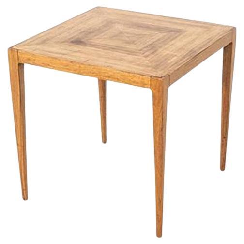 1960s Paul McCobb for Calvin Directional Walnut End Table in Bleached Walnut For Sale