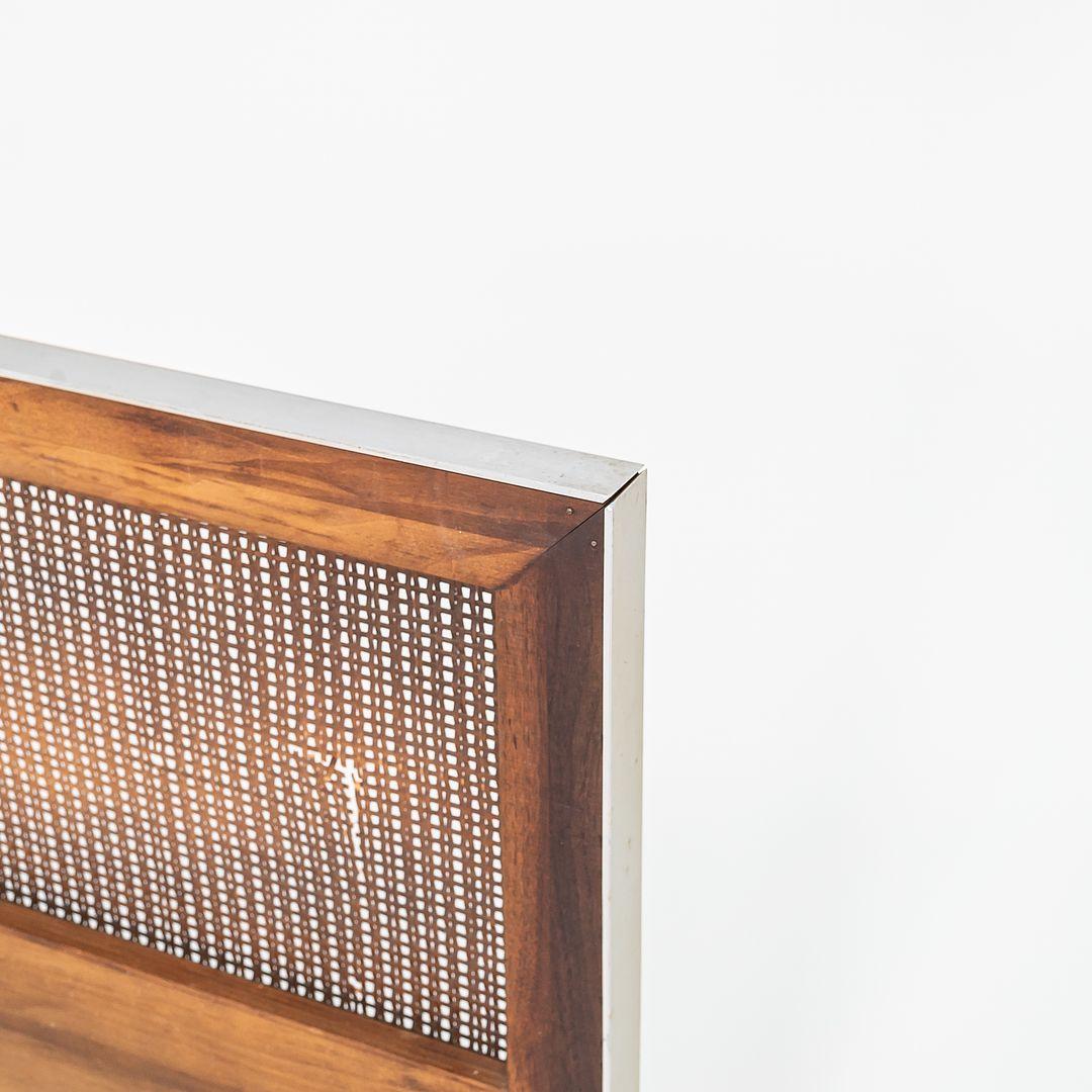 1960s Paul McCobb for Calvin King Headboard in Walnut with Caned Panels In Good Condition In Philadelphia, PA