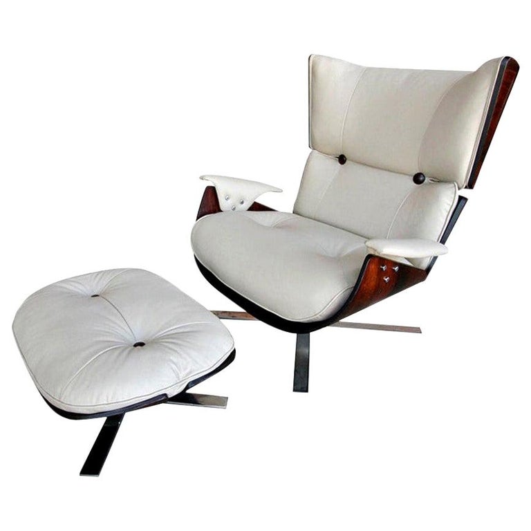 Jorge Zalszupin Paulistana armchair and ottoman, 1960s, offered by Adesso