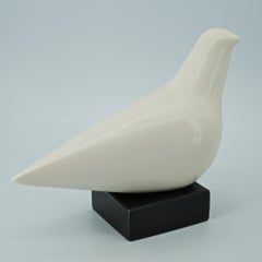 1960 Escultura en forma de pájaro Paloma de la paz Modernista Abstracta Escultora de mediados de siglo
