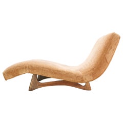1950er Jahre Mid-Century Adrian Pearsall Wave Chaise Lounge Chair Daybed Doublewide