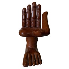 1980s Pedro Friedeberg Miniature Hand Foot Chair Sculpture Latin American
