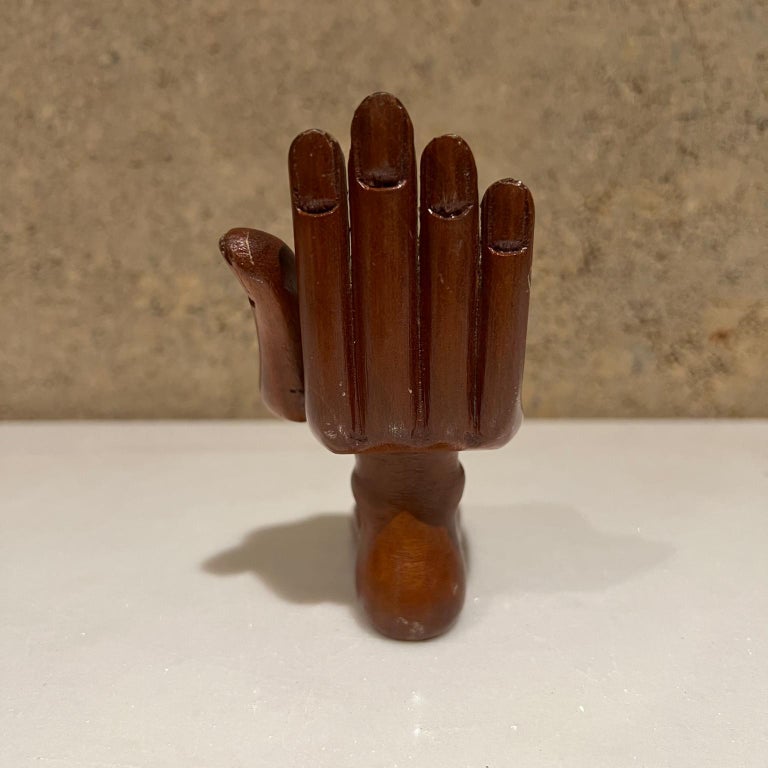 1960s Pedro Friedeberg Miniature Hand Foot Chair Sculpture In Good Condition For Sale In National City, CA
