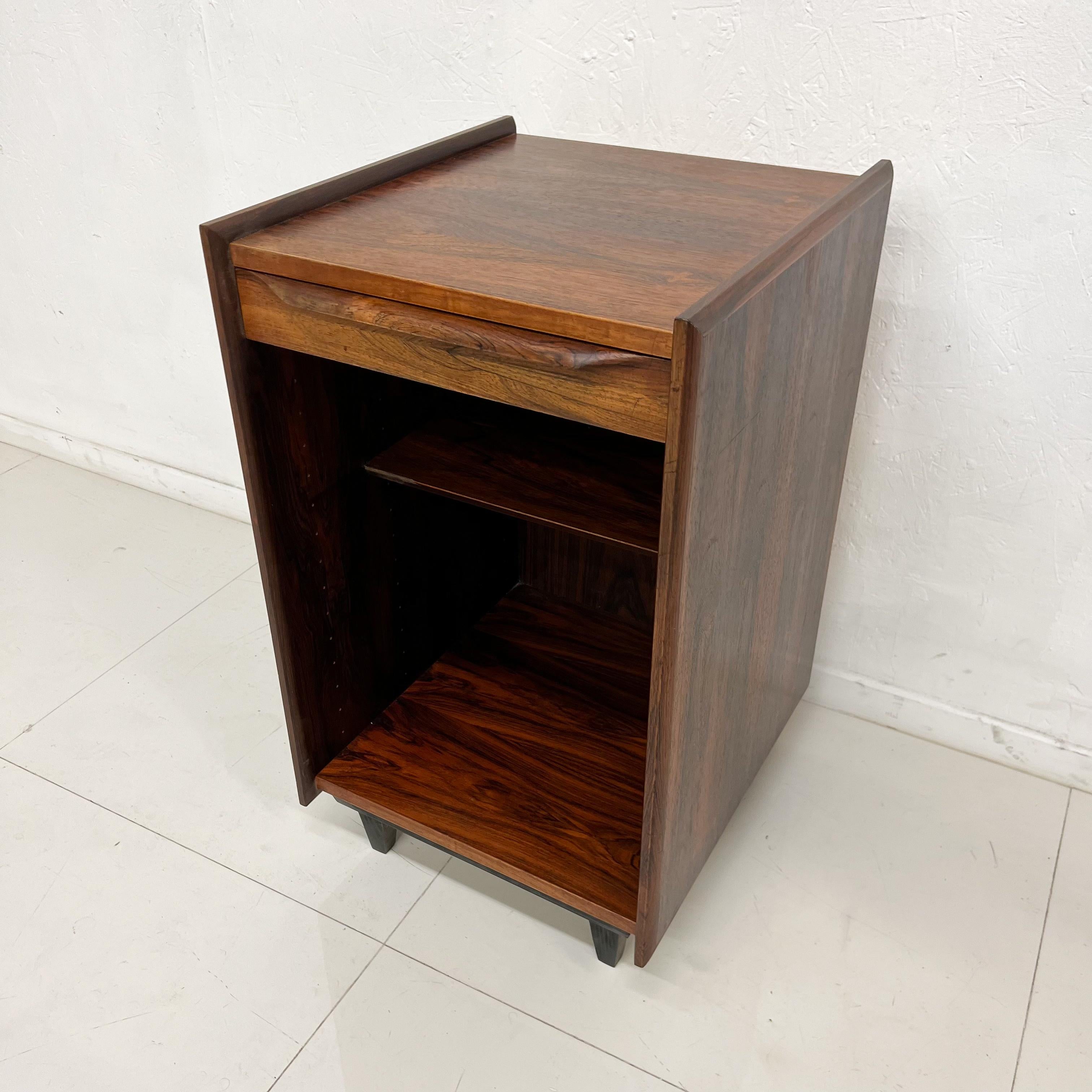 1960s Pega Ib Juul Christensen Rosewood Cubby Cabinet Side Table Norway For Sale 5