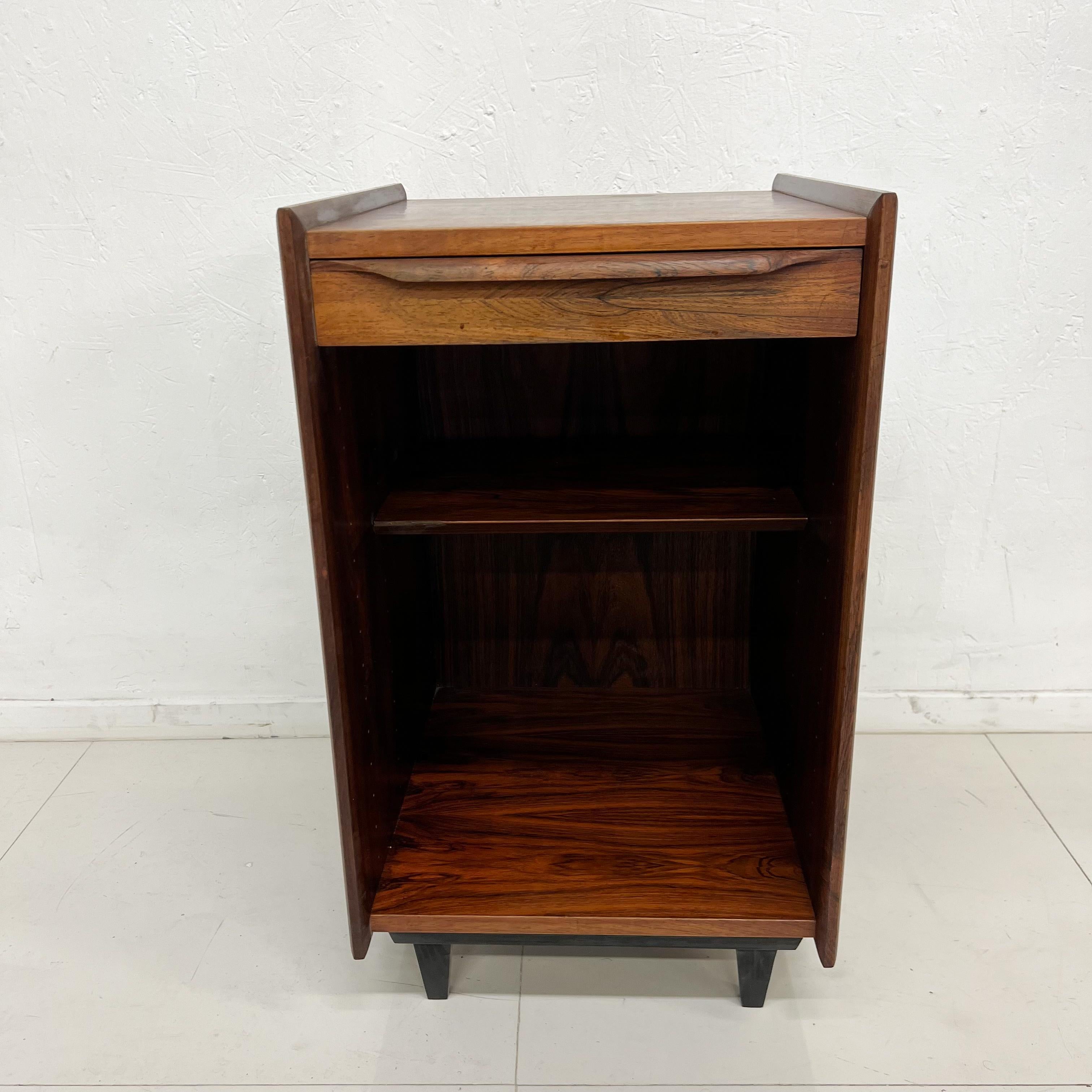1960s Pega Ib Juul Christensen Rosewood Cubby Cabinet Side Table Norway For Sale 6