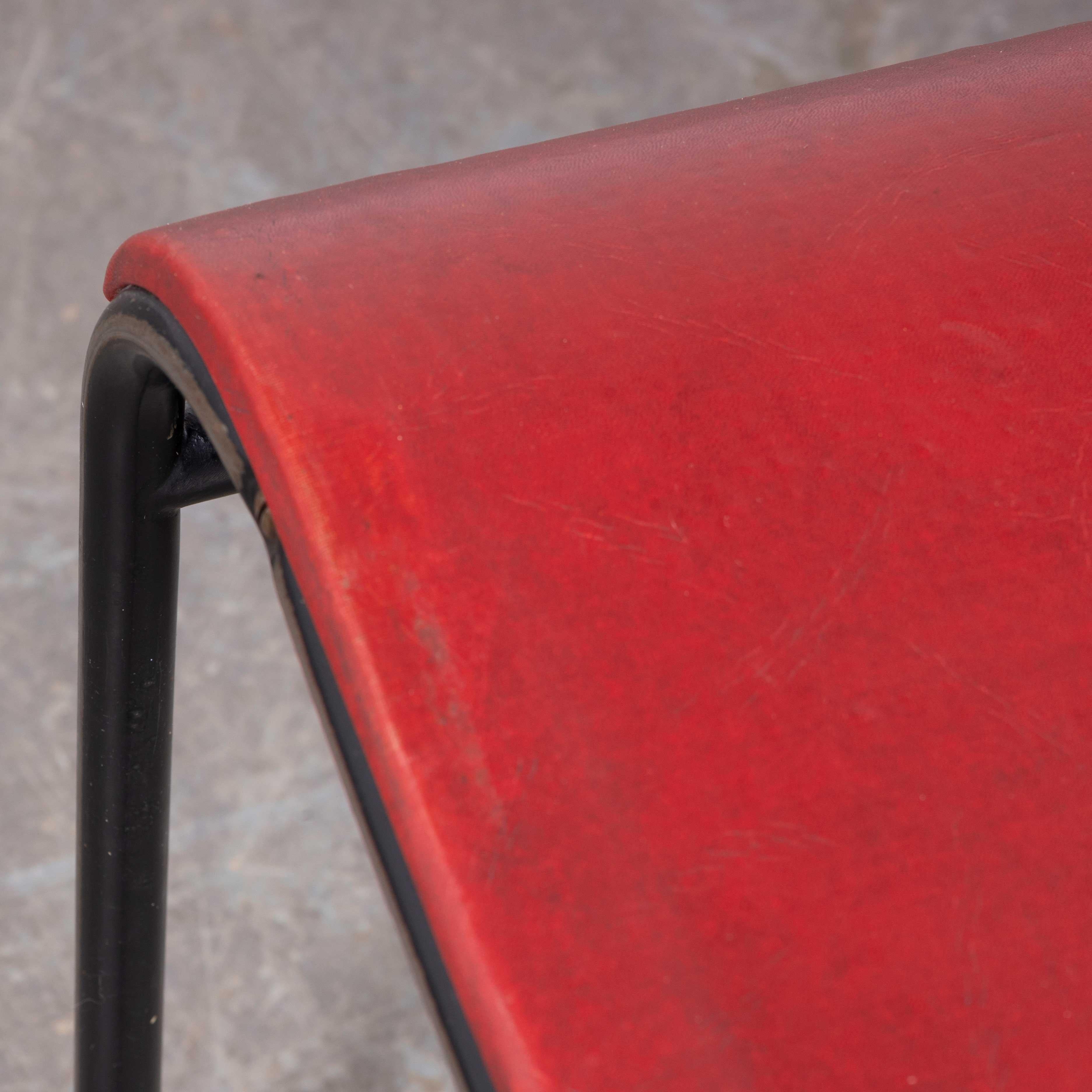 1960's Pel Tubular Metal Upholstered Dining Chairs - Large Quantity Available For Sale 3