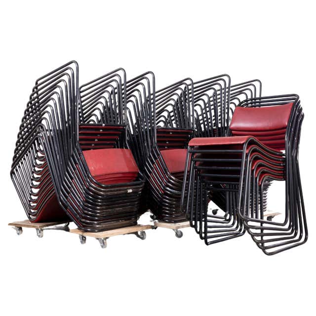 1950's Pel Tubular Grey Metal Dining Chairs - Large Quantity Available ...