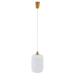1960s Pendant Glass Lamp by ULUV, Czechoslovakia
