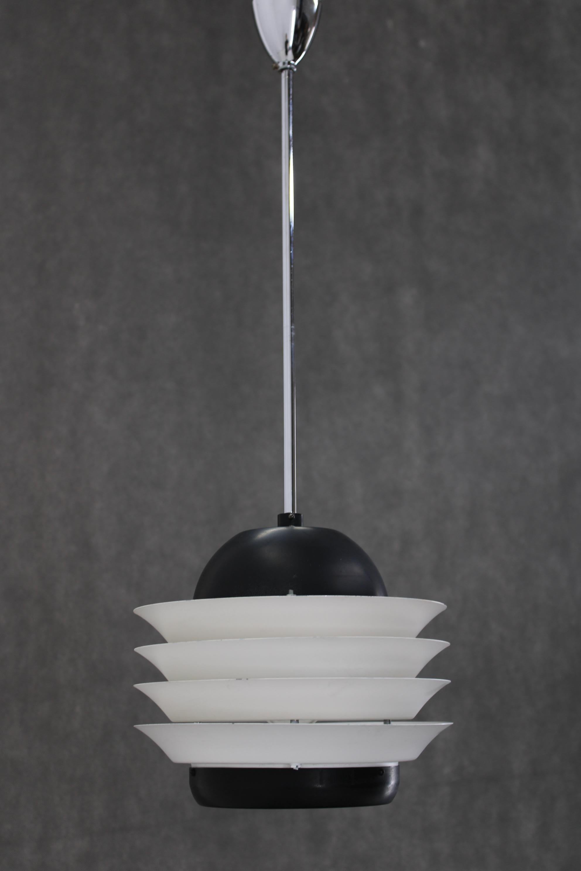 Mid-Century Modern 1960s Pendant Light by Lidokov, Czechoslovakia For Sale