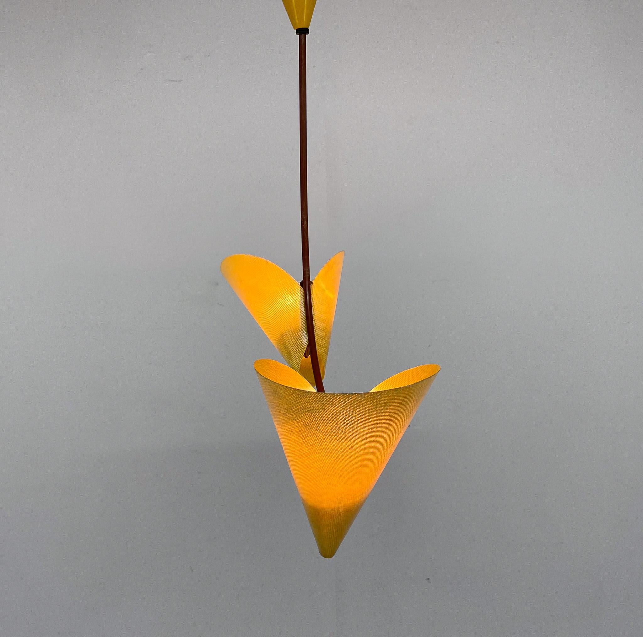 1960s Pendant Light designed by Josef Hurka for Napako In Good Condition In Praha, CZ