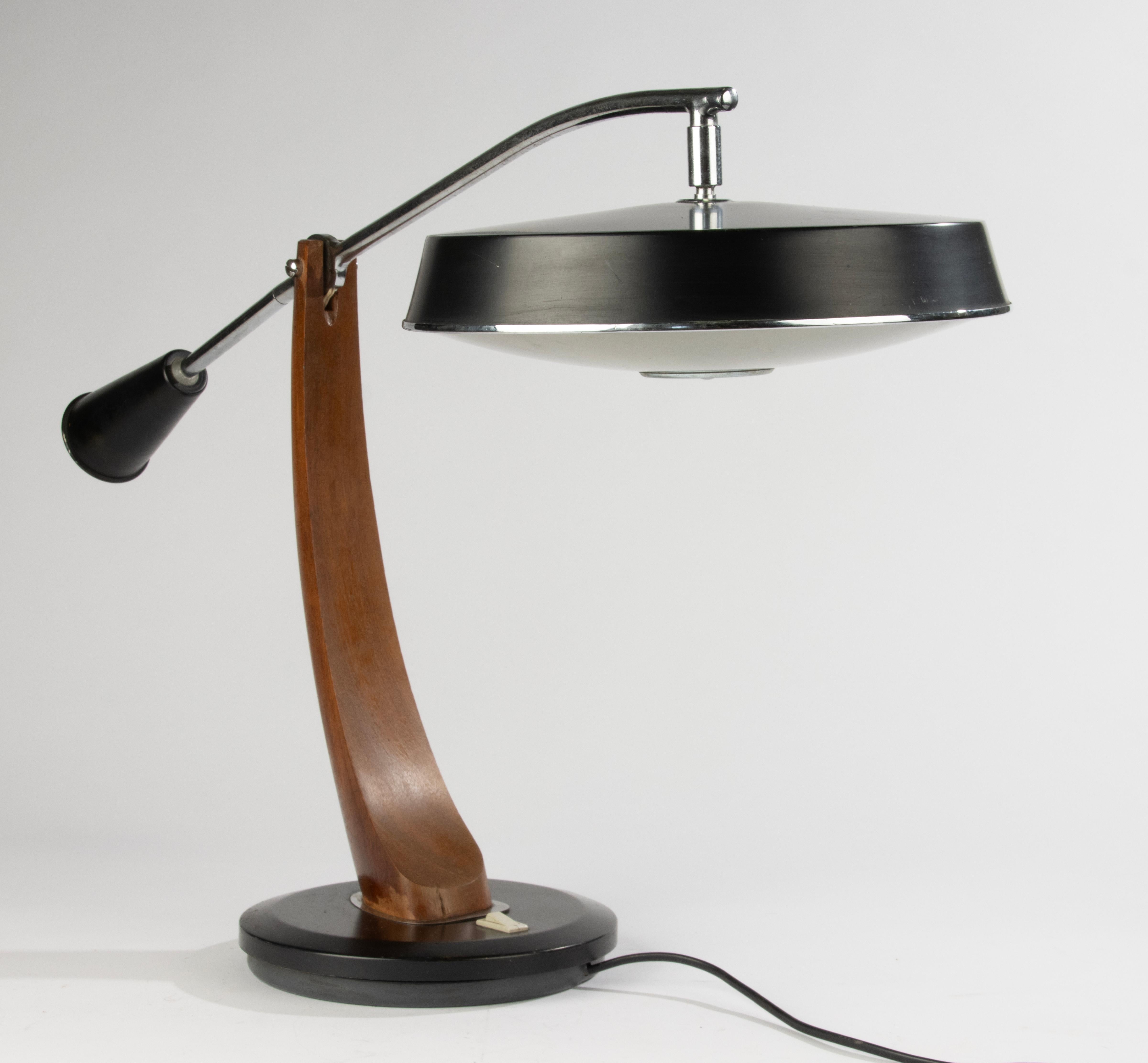 Lámpara de Sobremesa Péndulo Años 60 - FASE - Madera y Metal - Modelo Presidente - España en venta 4