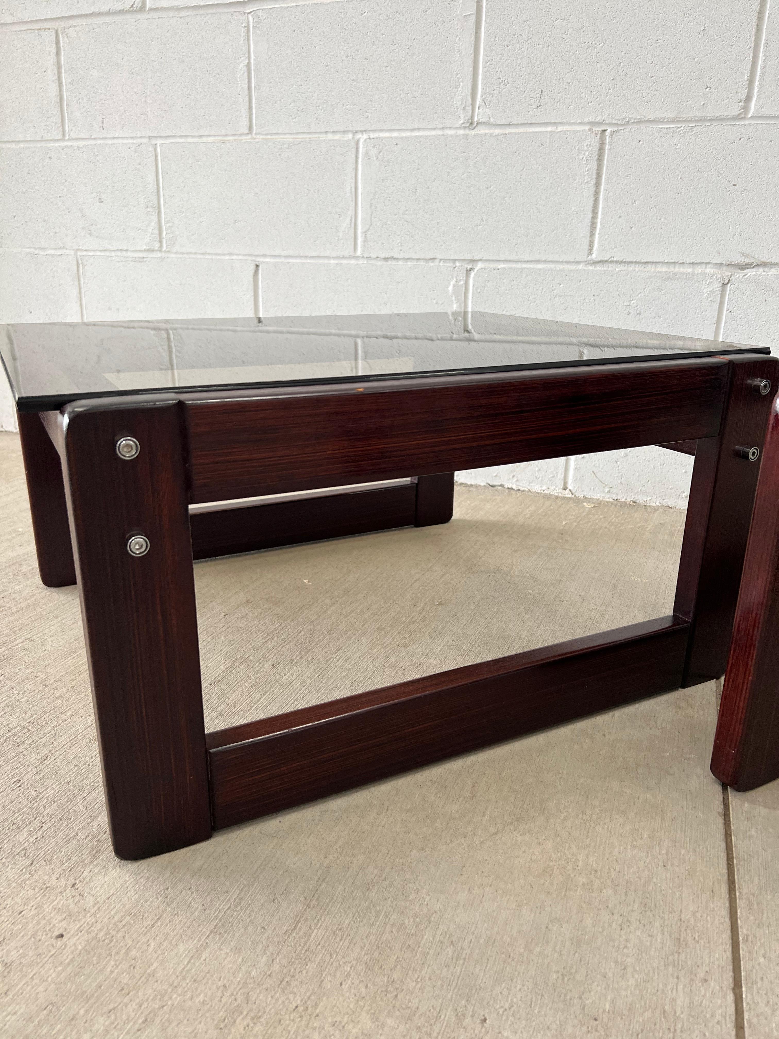 1960s Percival Lafer Brazilian Rosewood Coffee Tables, Pair 2