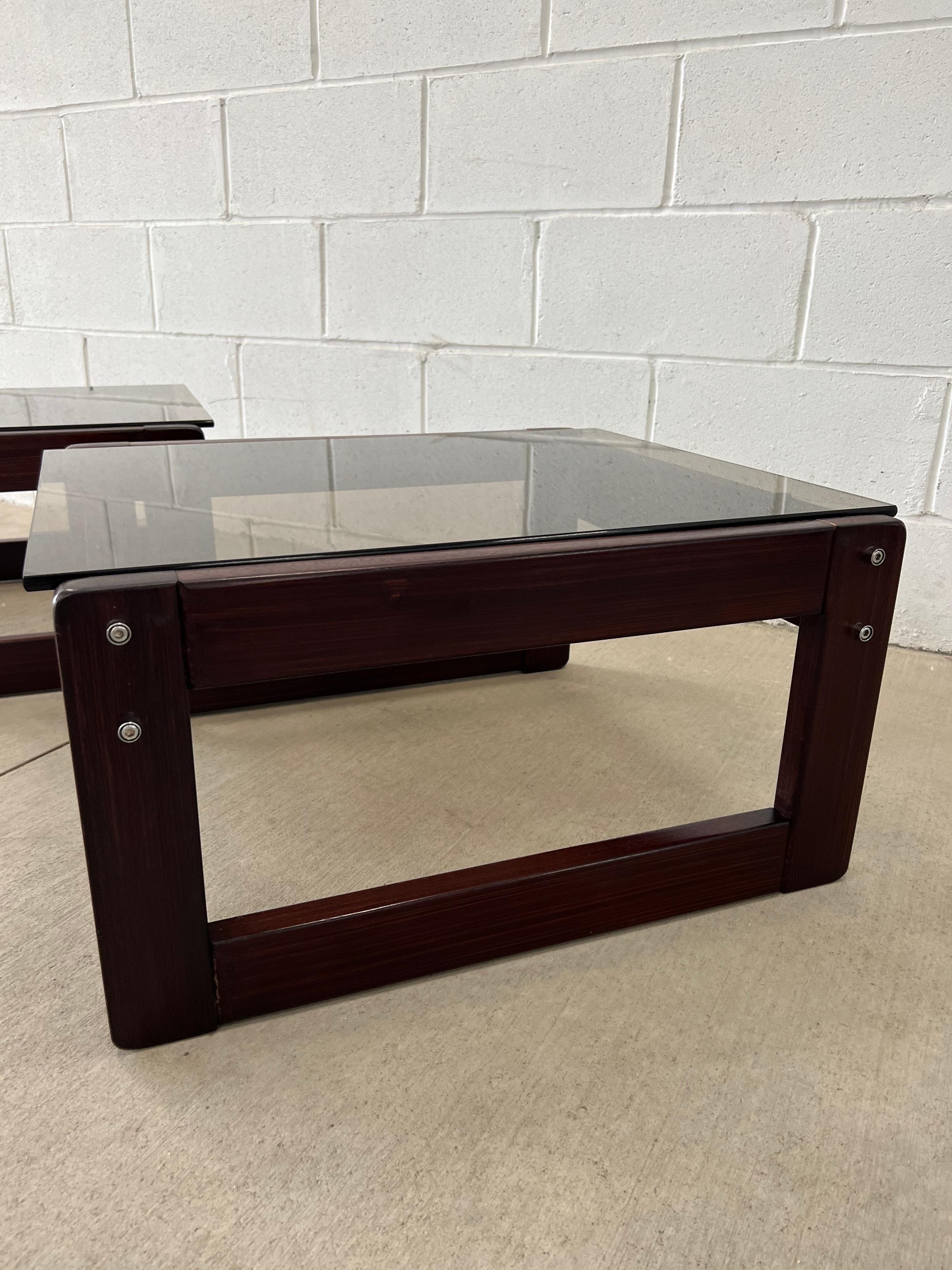 1960s Percival Lafer Brazilian Rosewood Coffee Tables, Pair 3
