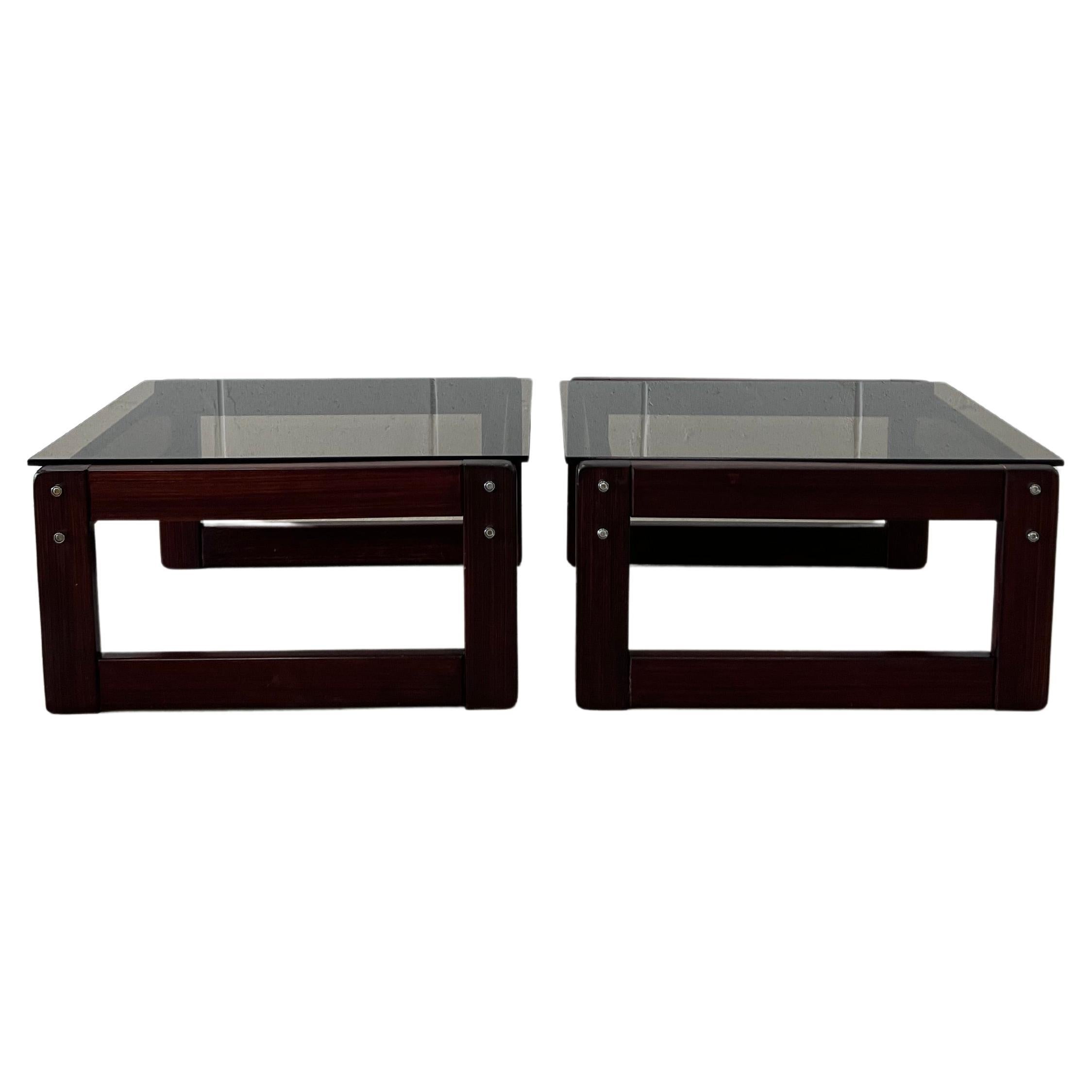 1960s Percival Lafer Brazilian Rosewood Coffee Tables, Pair