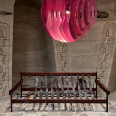 1960s Percival Lafer Large Sofa Frame Jacaranda Rosewood Brazil