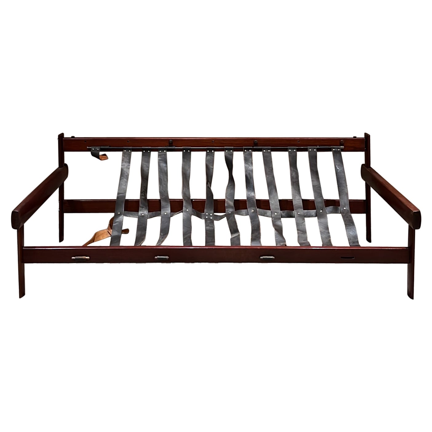 1960s Percival Lafer Large Sofa Frame Jacaranda Rosewood Brazil