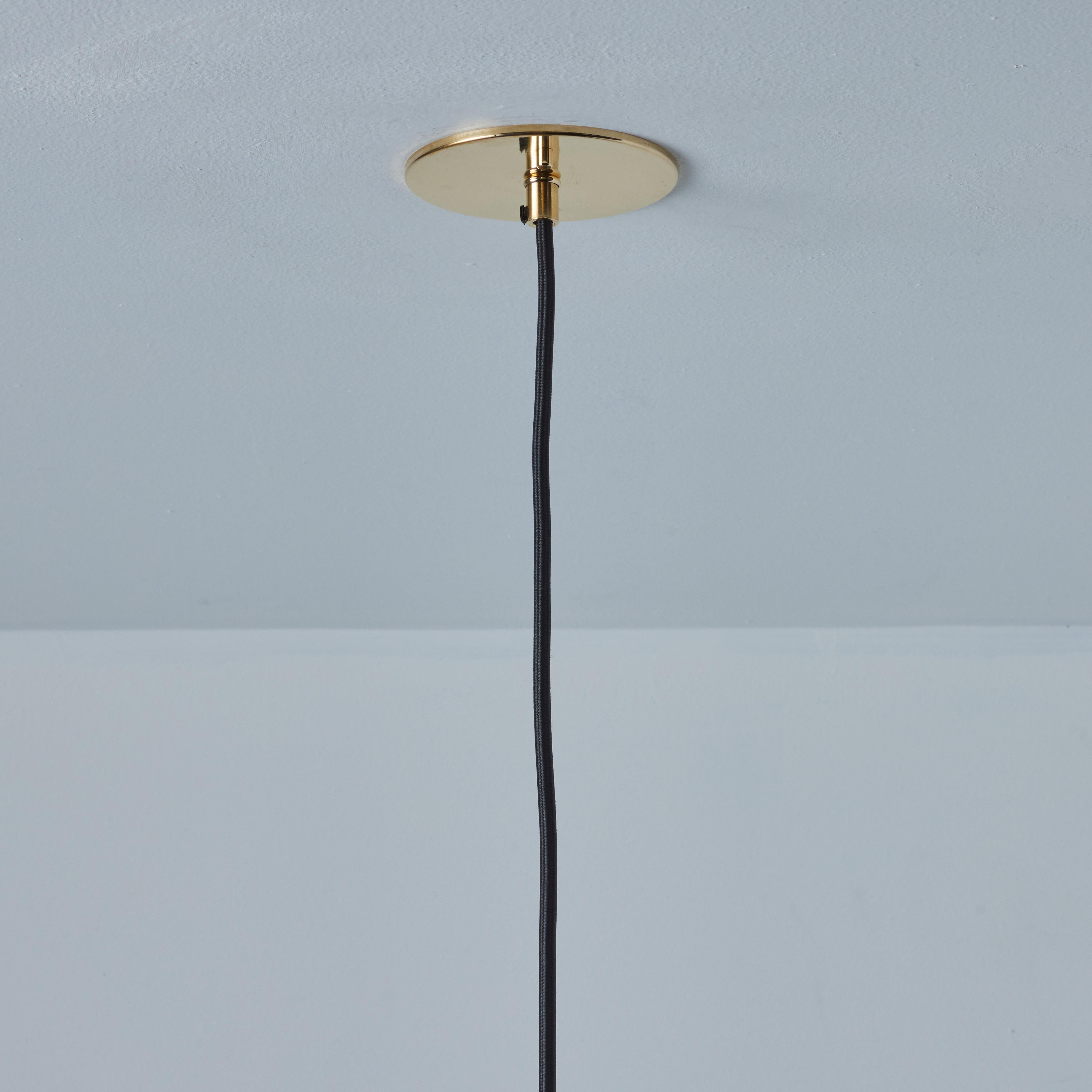 1960s Perforated Brass Cylindrical Pendant Attributed to Mauri Almari for Idman For Sale 8