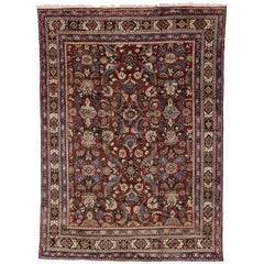 1960's Persian Mahal Rug with Traditional Style