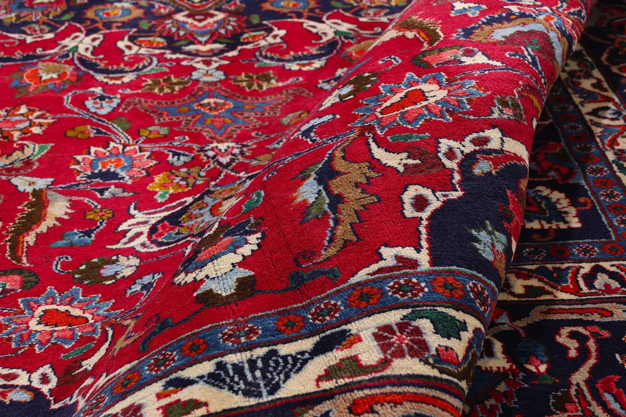 Alfombra persa Mashhad de 1960 con estilo tradicional Persa en venta