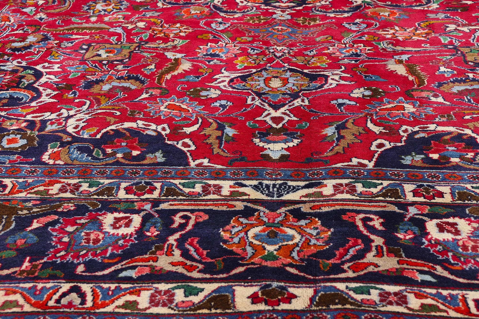 Alfombra persa Mashhad de 1960 con estilo tradicional siglo XX en venta