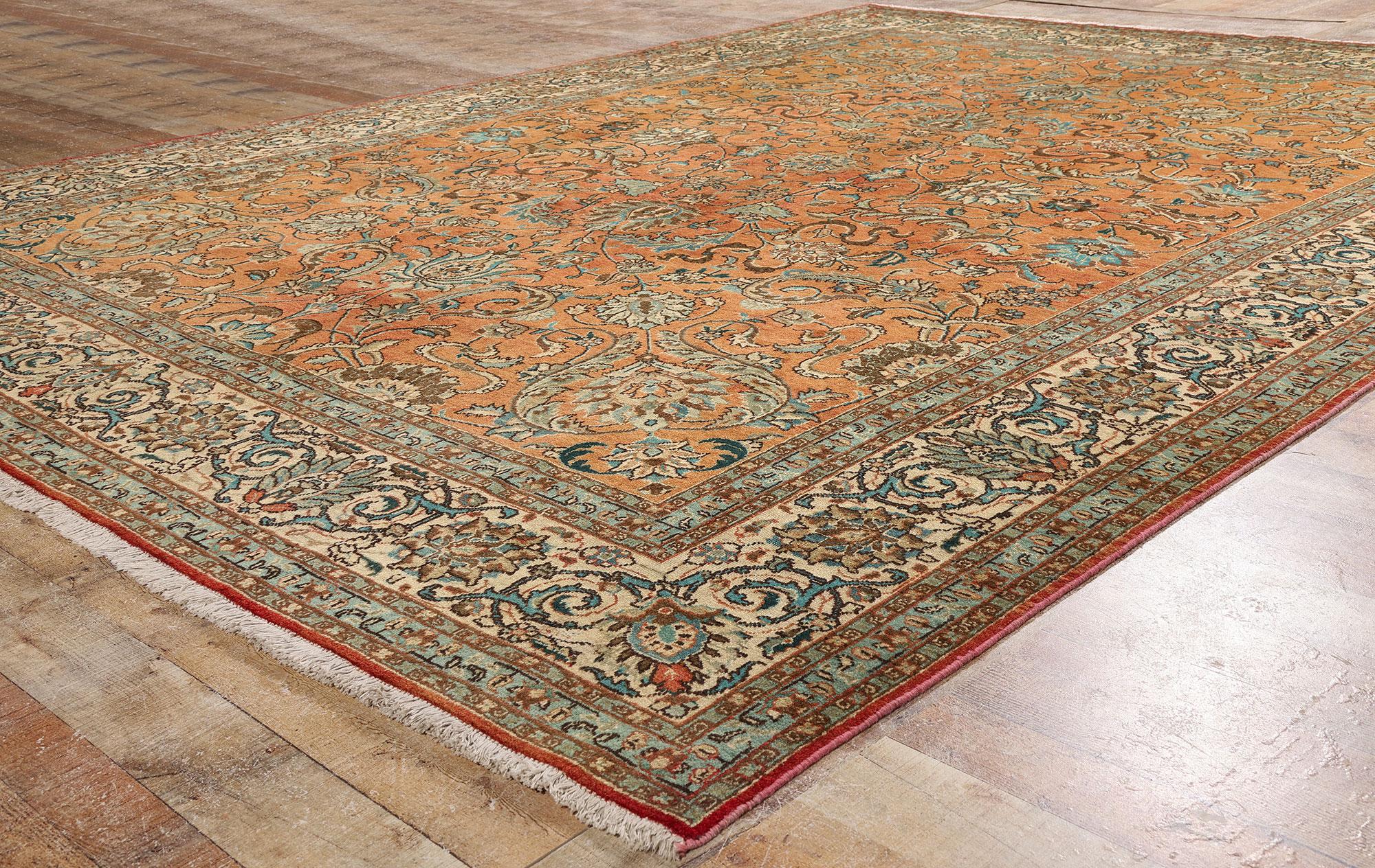 Alfombra persa Tabriz de 1960 de estilo tradicional Persa en venta