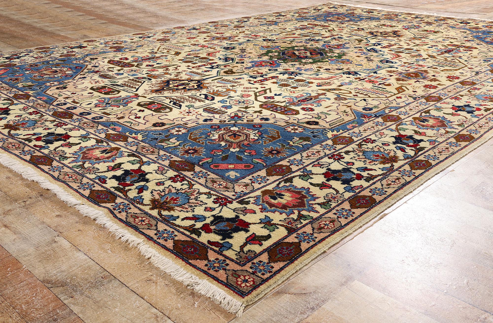 Persischer Täbriz-Teppich im modernen, traditionellen Stil im Angebot 1